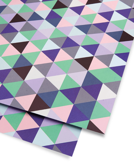 triangles harlequin wrapping paper