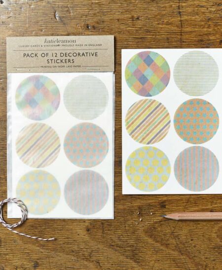 patterned vintage stickers