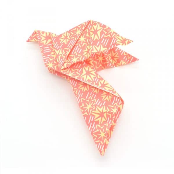 handmade paper origami dove