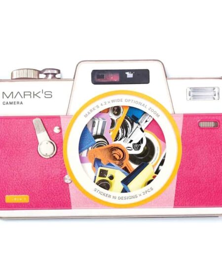 camera sticker pack pink