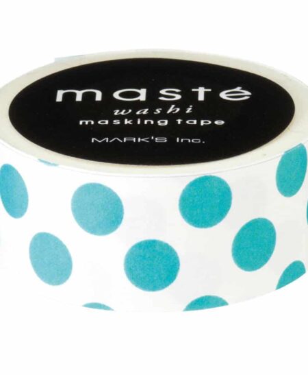 Turquoise Polka Dot Washi Tape basic maste