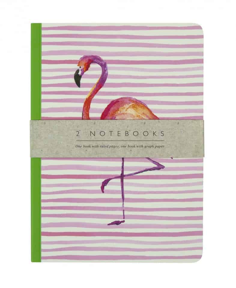 Flamingo notebook twin pack