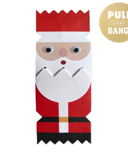 Christmas cracker card Santa