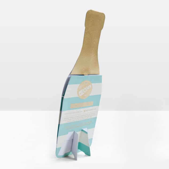 champagne bottle card pop standing