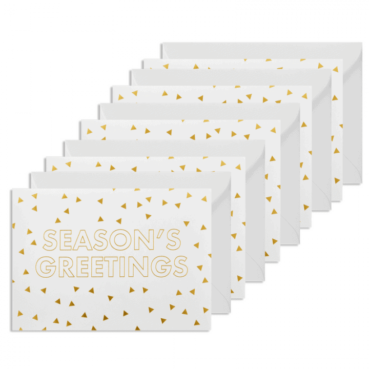 Seasons Greetings Christmas cards pack of 5