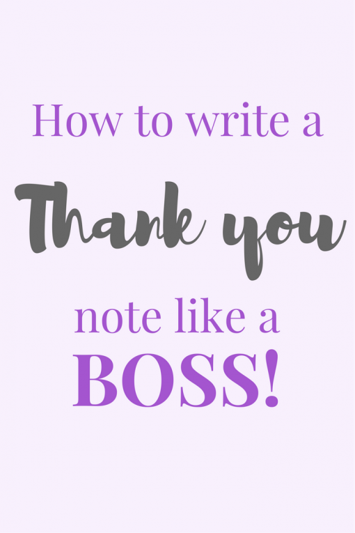 How to write a thank you note like a BAMF - The Paperdashery