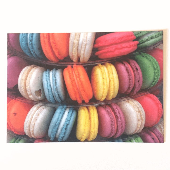 Macaroon postcard front